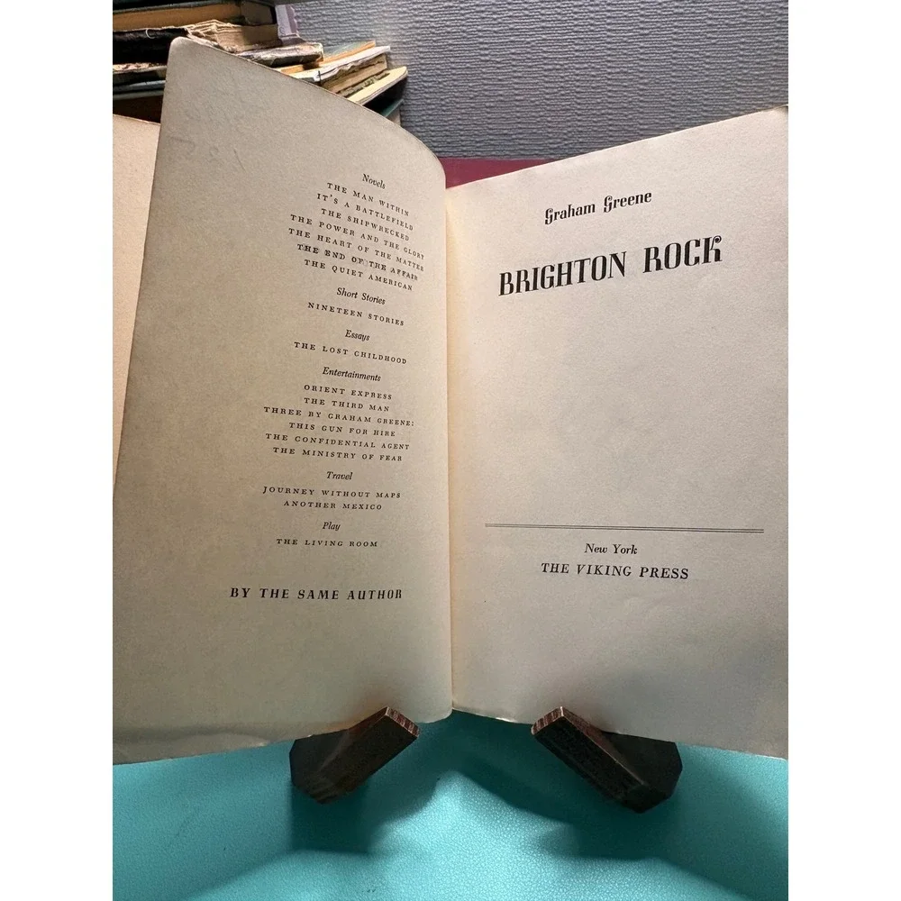 Brighton Rock‎ Graham Greene 1956 Compass Books Viking Press Vintage Paperback